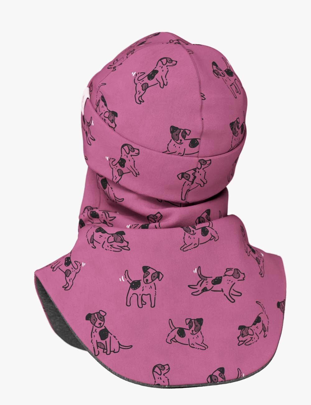 Breden Lasten merinovillatalvihattu-pink dogs