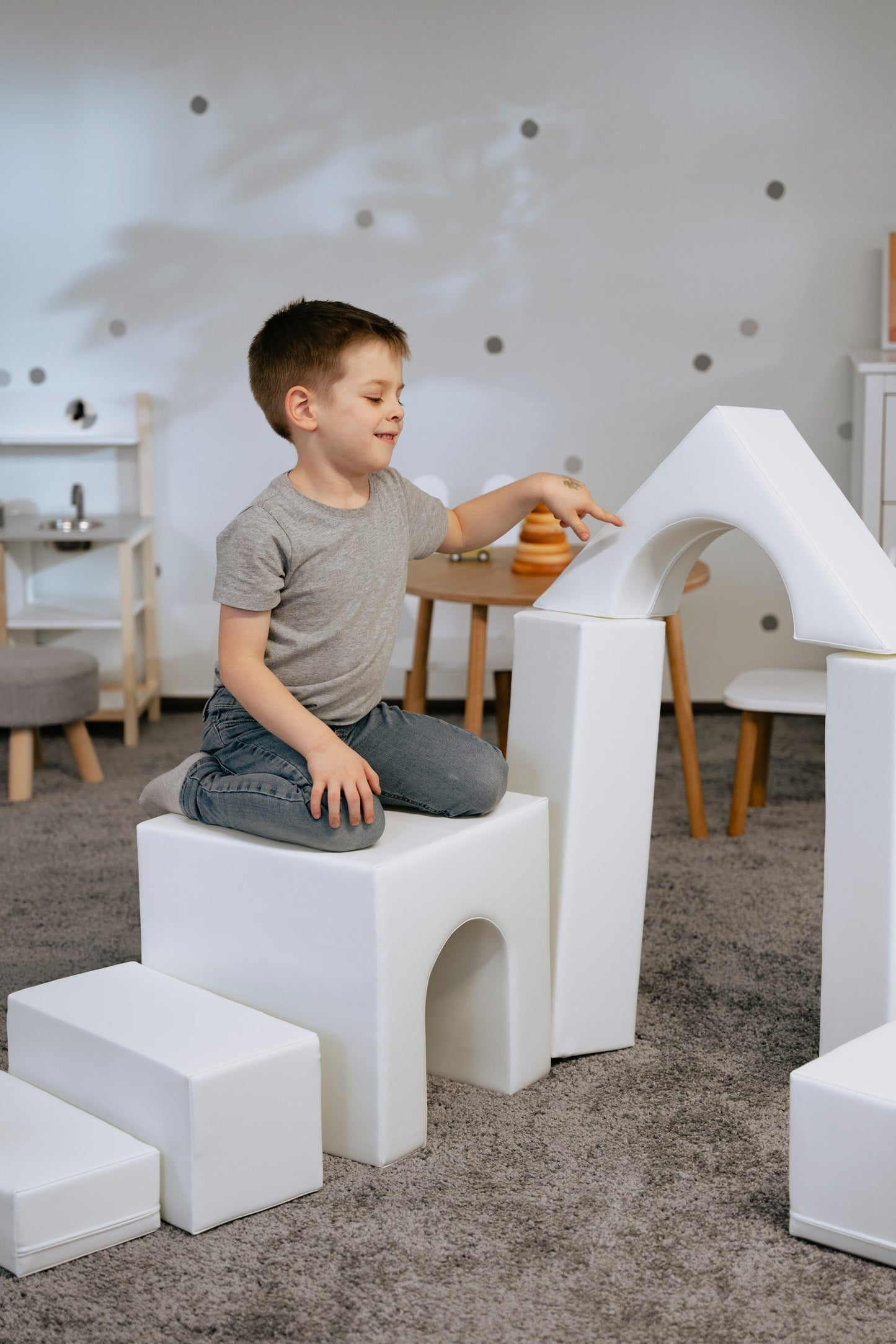 IGLU Soft Play 10 leikkimoduulin-setti - Valkoinen