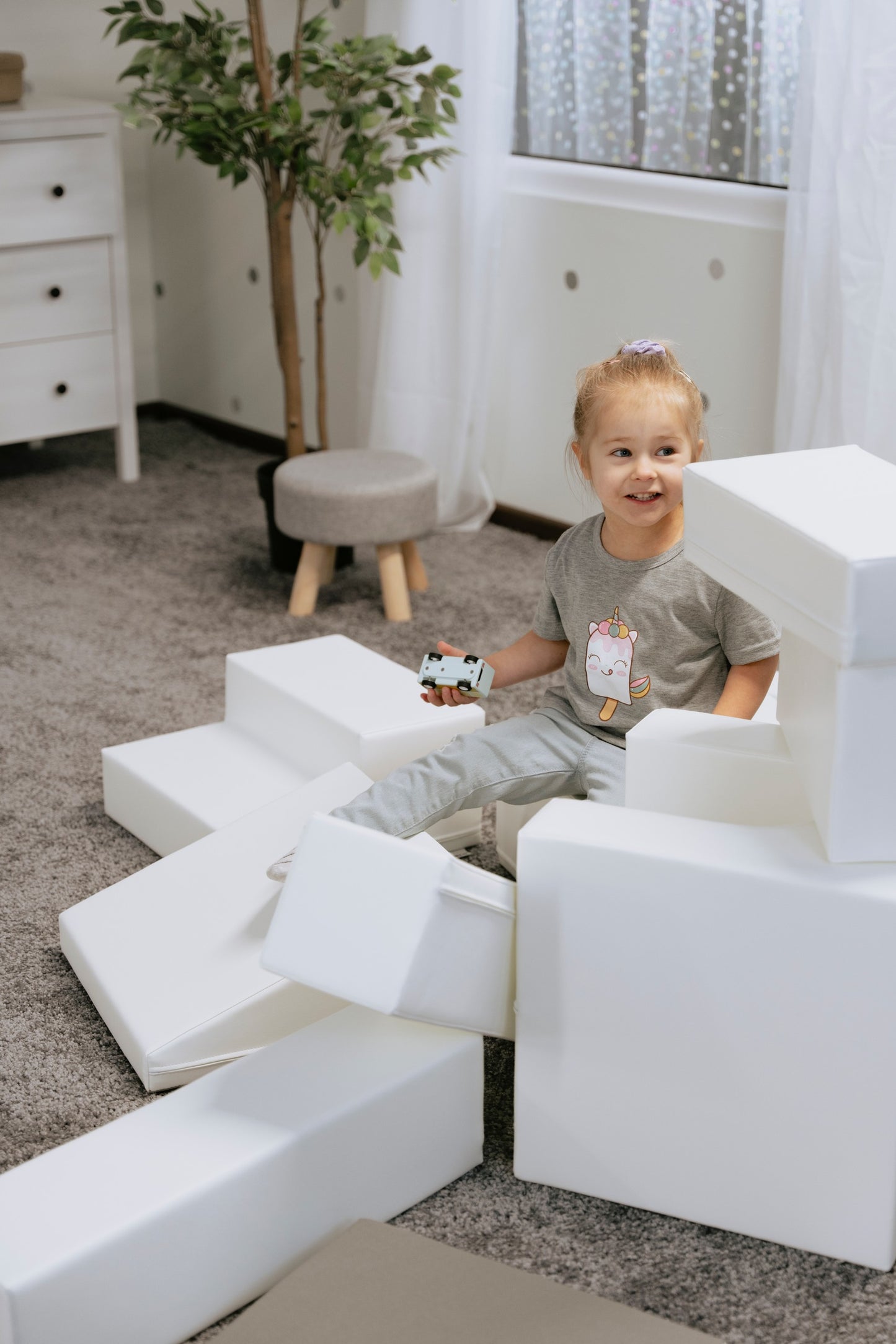 IGLU Soft Play 10 leikkimoduulin-setti - Valkoinen