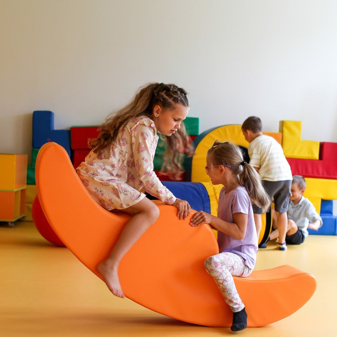 Lasten keinulelu Soft Play Double Rocker Buddy - Oranssi