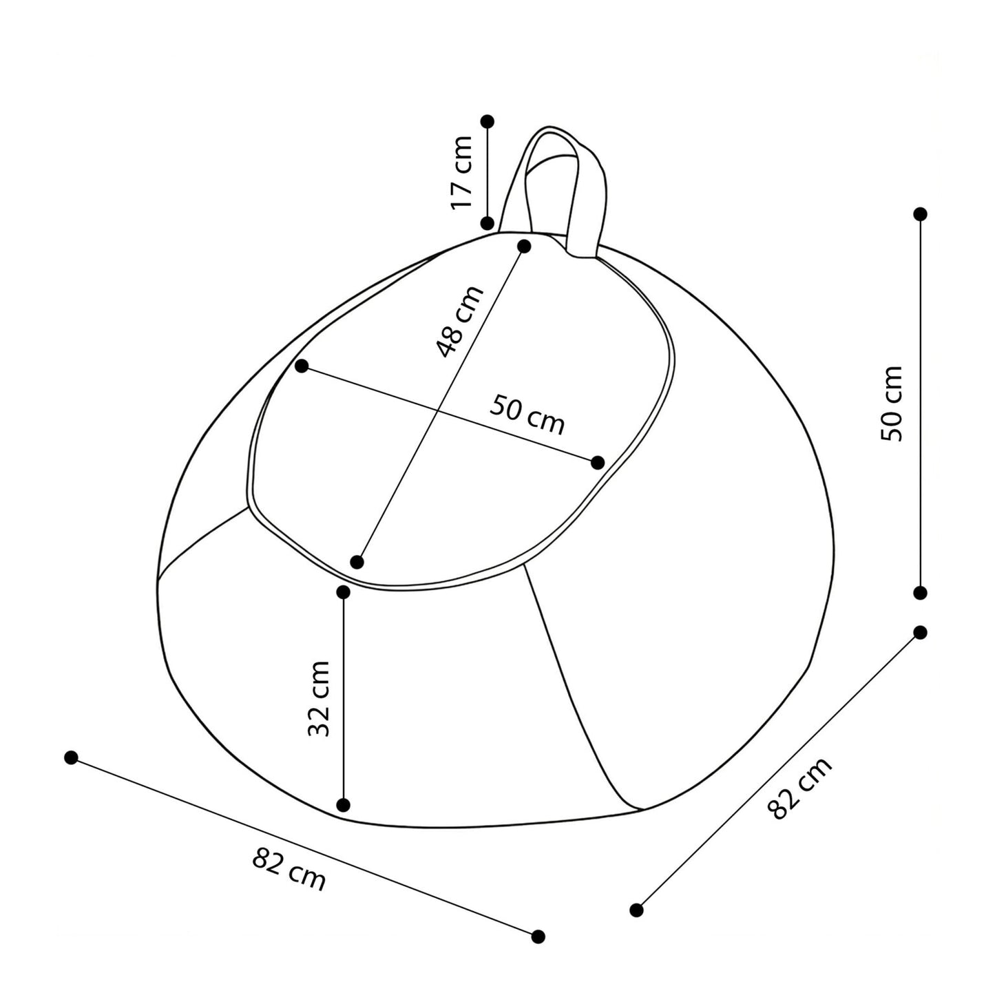 Mitat Plush Nest Beige Lasten lelujen säilytyspussi ja rahi