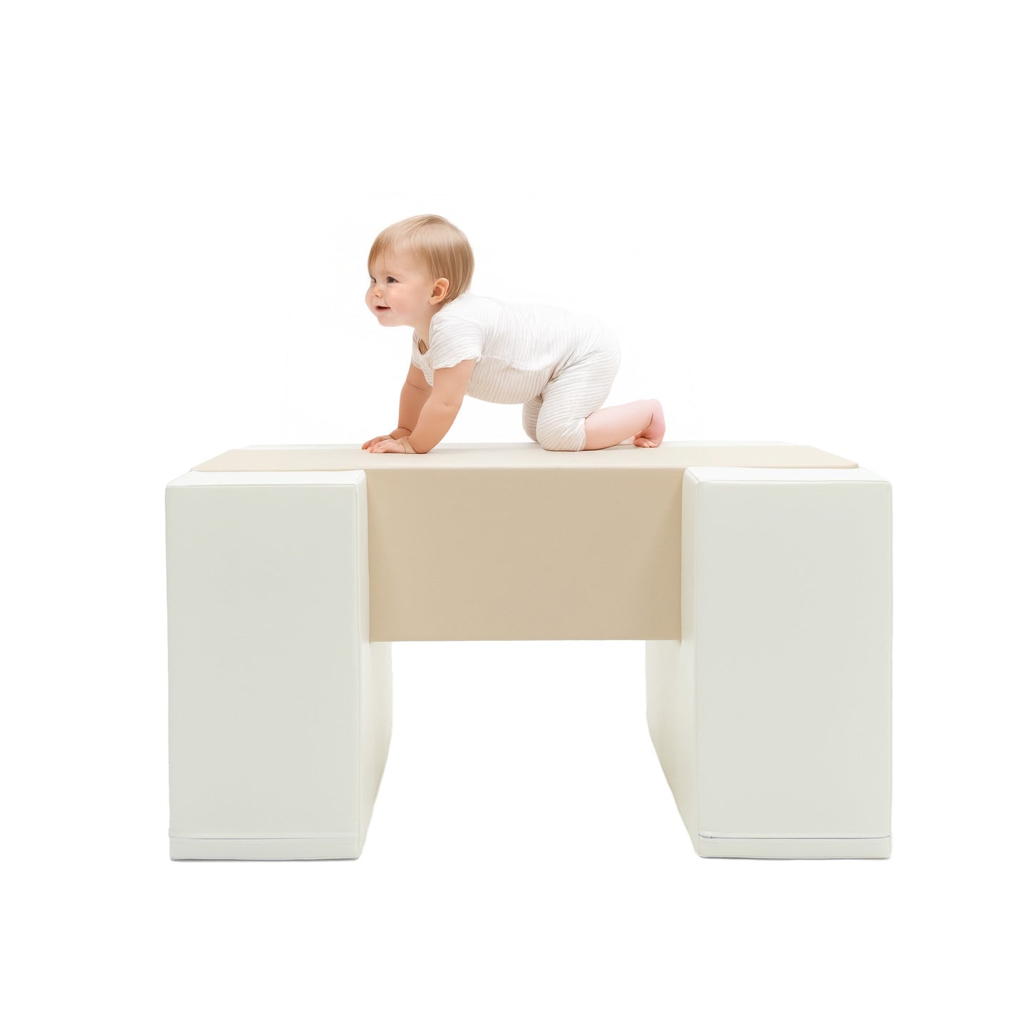 Soft Play-aktiivisuussetti, lasten tasapainosilta – Beige