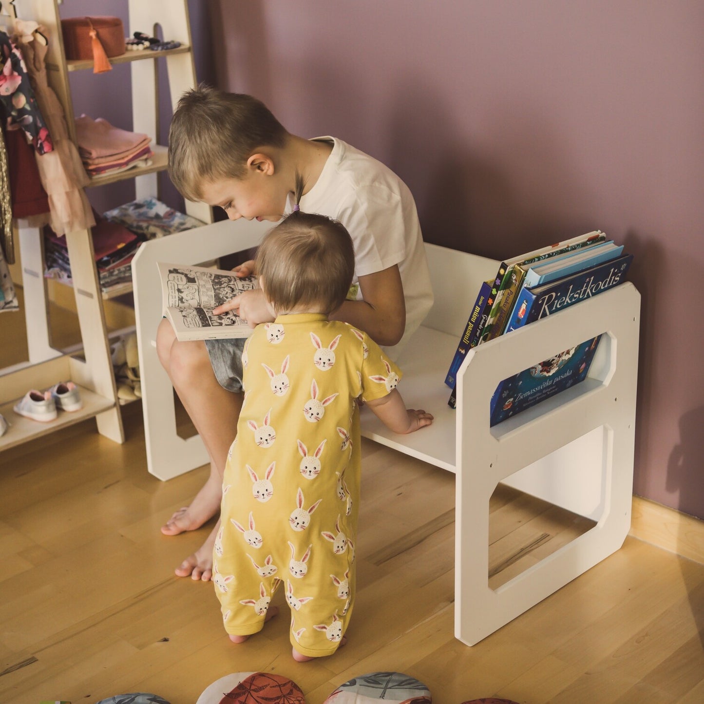 Montessori lasten huonekalu sohva-tuoli