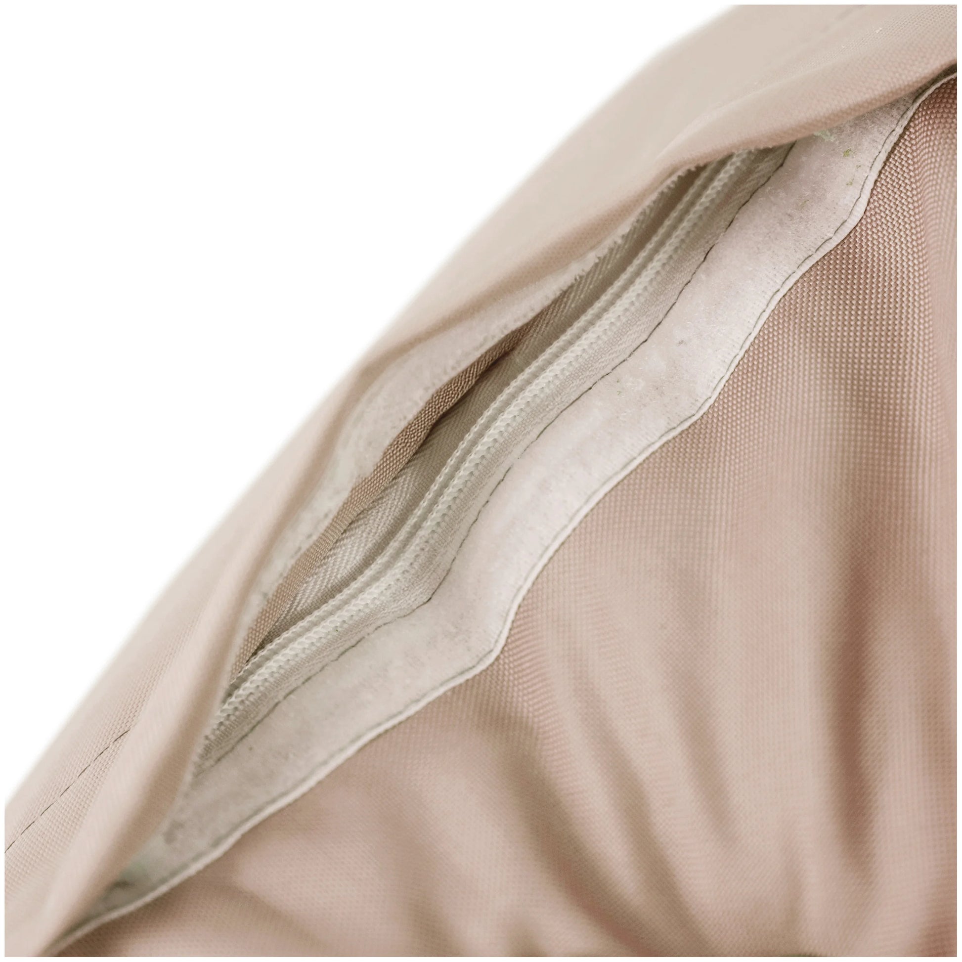 lasten-säkkituoli-beige-vedenpitävä, vetoketju