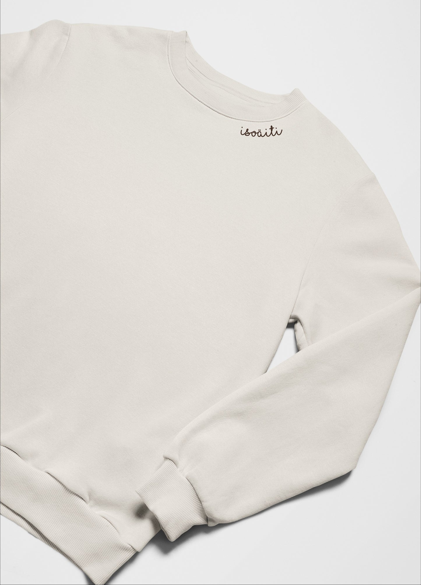 Collegepaita mummille-beige, isoäiti tekstillä
