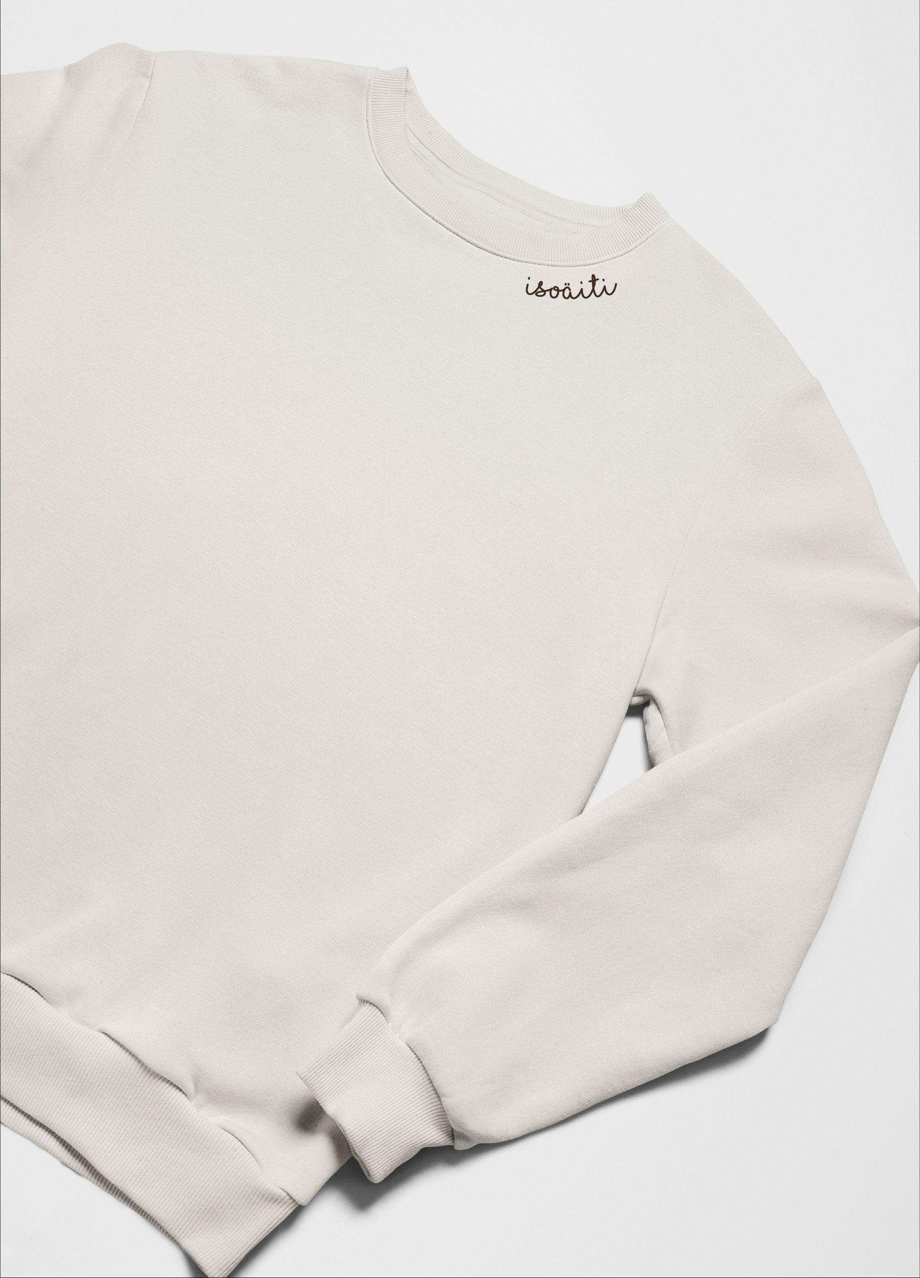 Collegepaita mummille-beige, isoäiti tekstillä