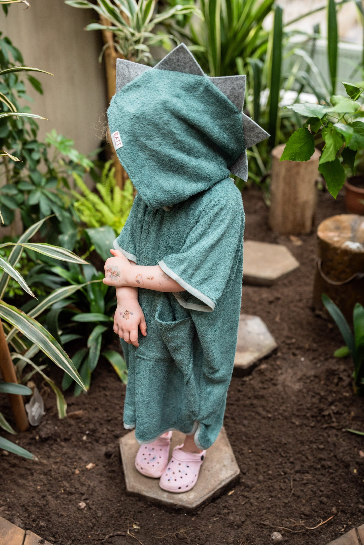 Pyyheponcho DINOSAURUS - Lapset 122-150cm