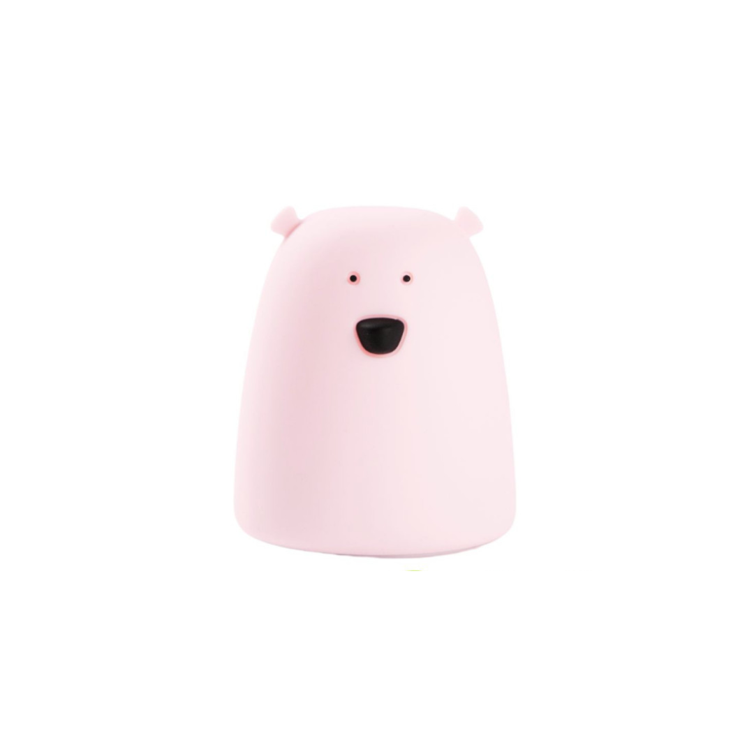 Vaaleanpunainen lasten Little Bear yövalo