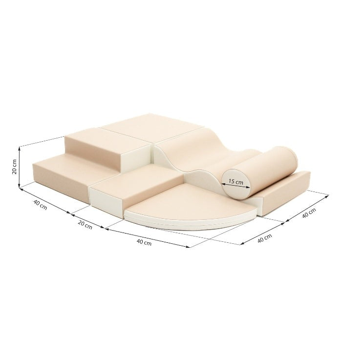 Iglu Soft Play leikkimoduulit - Beige Explorer-mitat
