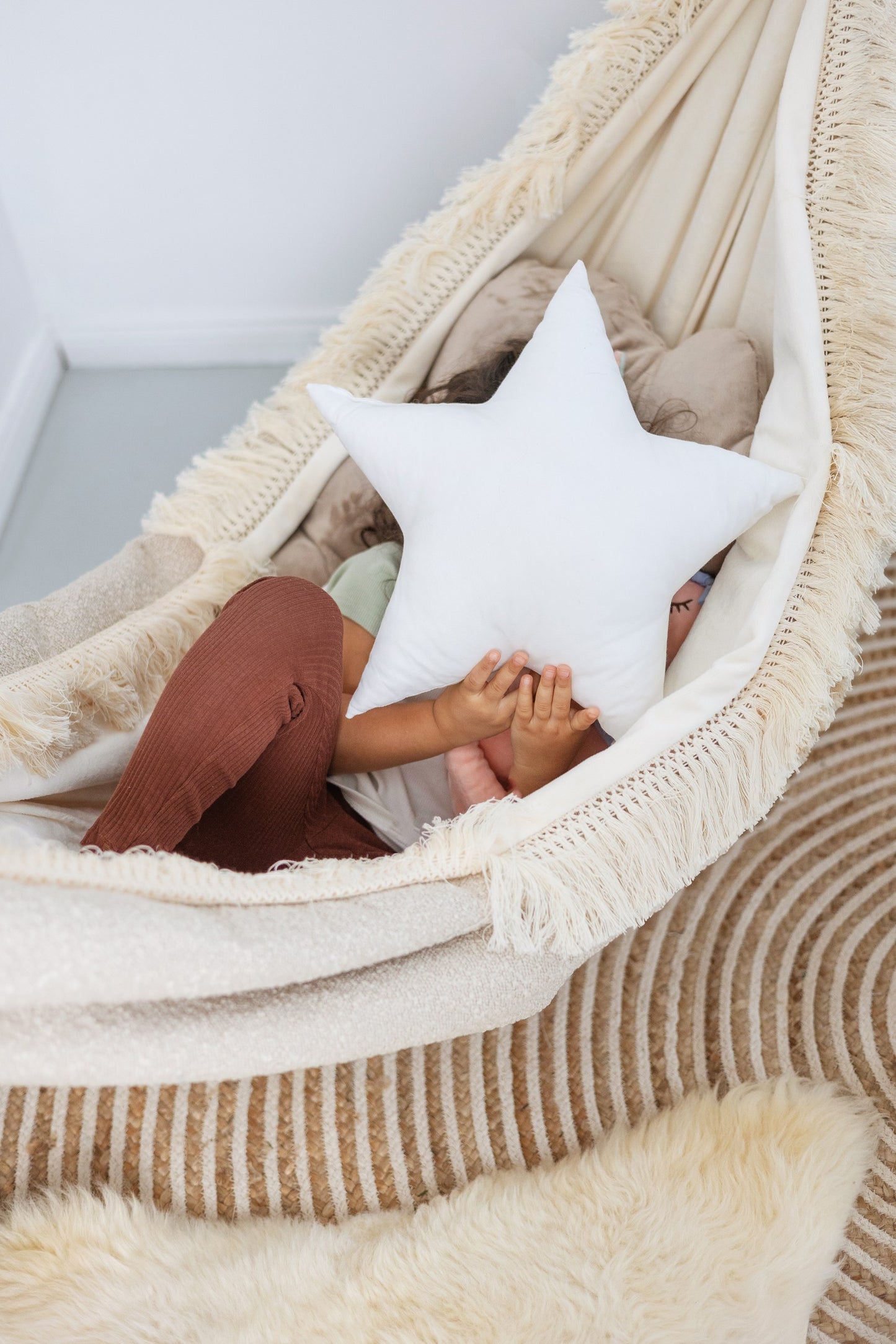 lasten riippumatto, vaalea beige Cuddle Cloud Hammock