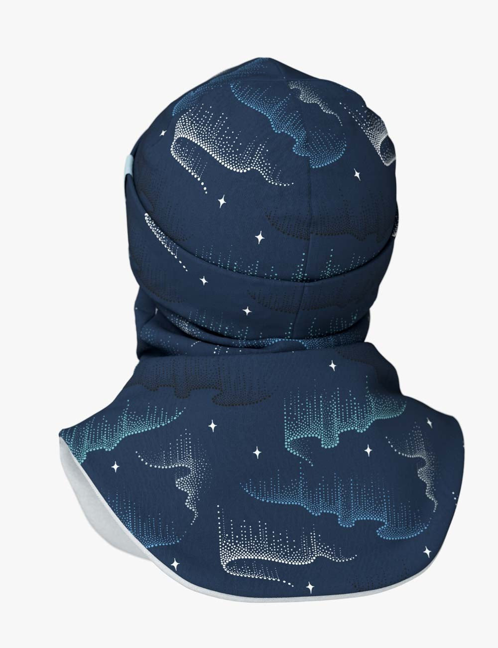 Fleece Balaclava lapselle FRODE - Northern Lights revontulet
