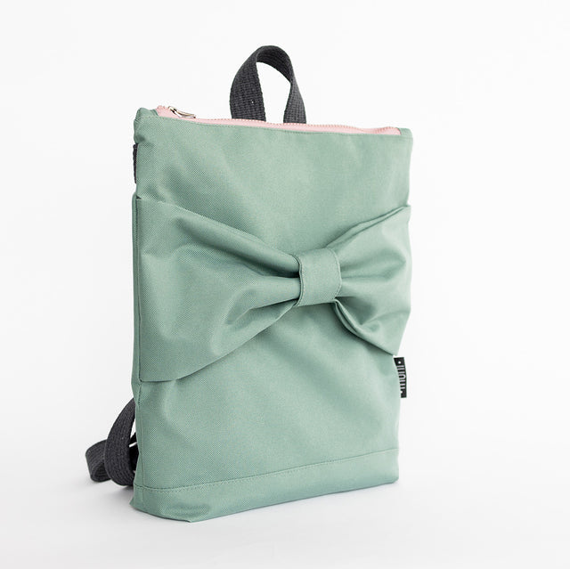 Kids Backpack - Waterproof Mint Bow