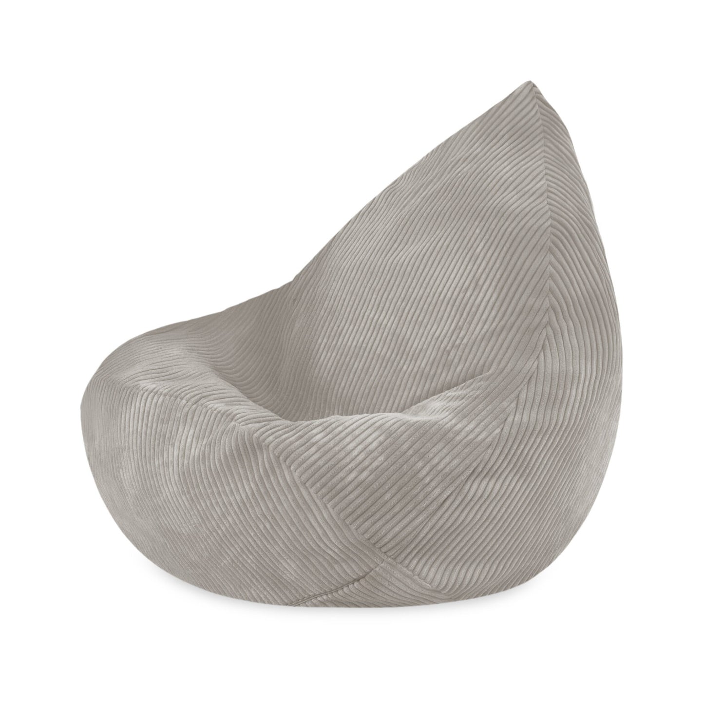 Beige lasten säkkituoli (85 × 80 × 75 cm) – Premium-sametti