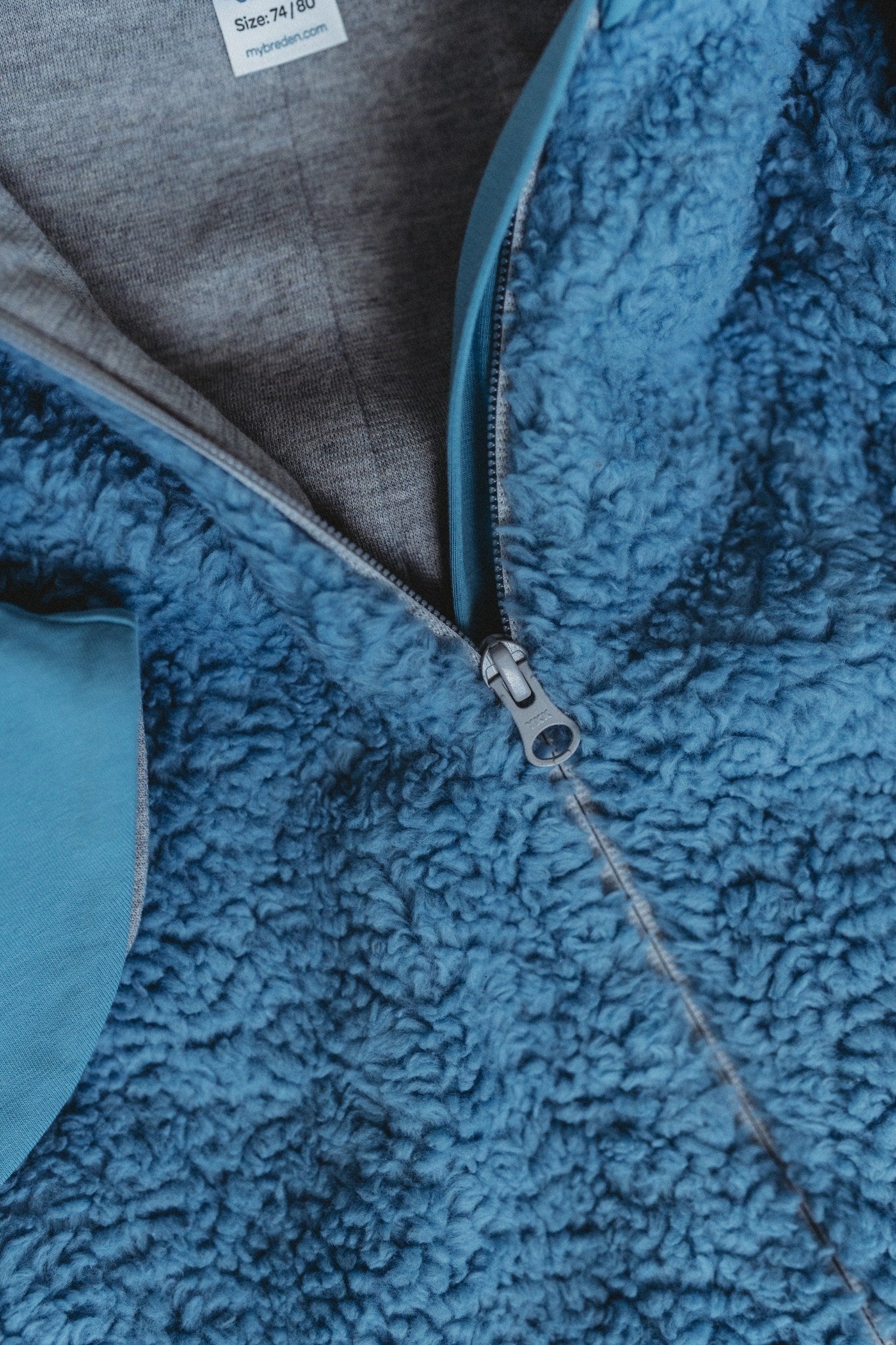 Breden Merinovilla vauvan haalari sininen