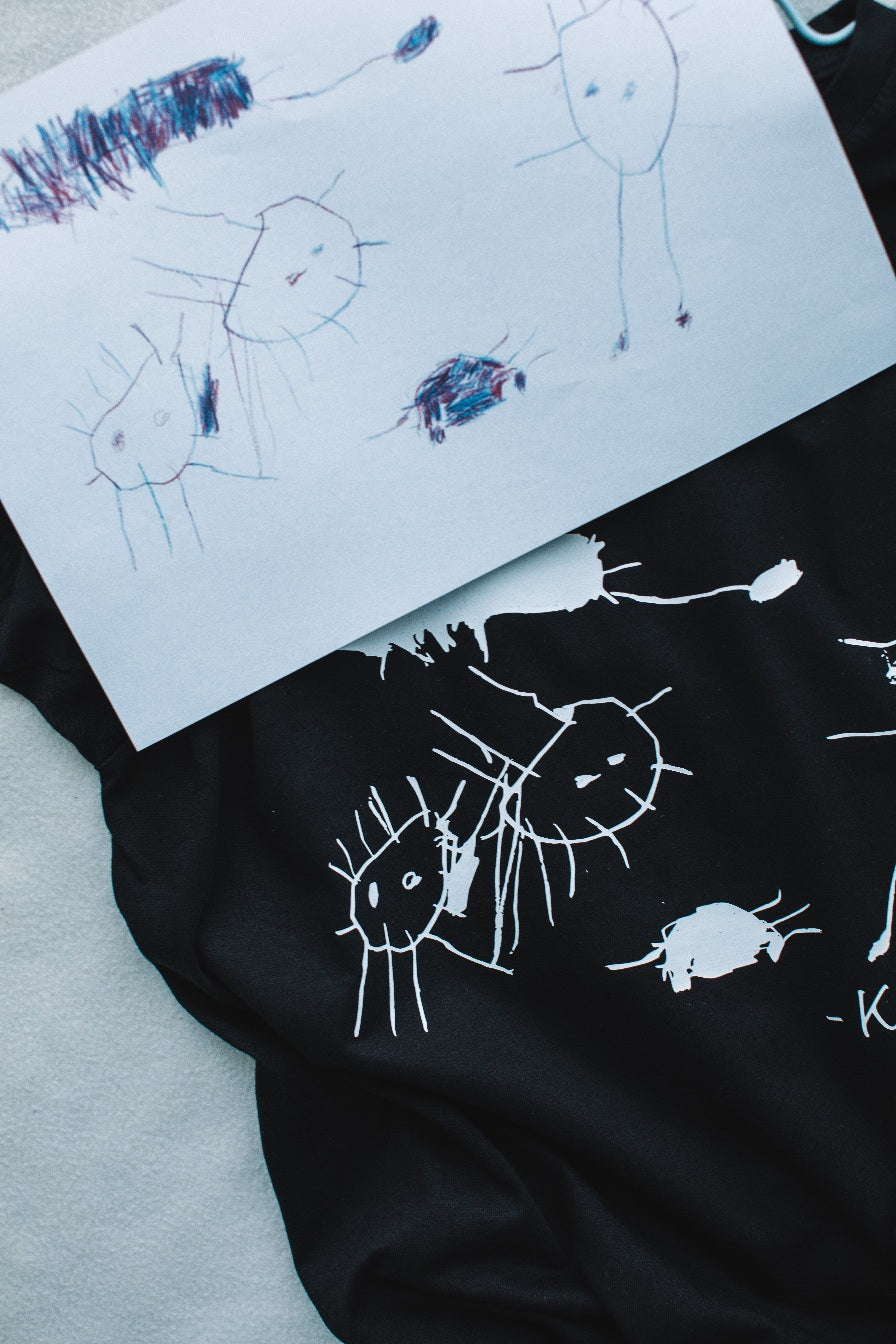 Esimerkki piirustus paitaan