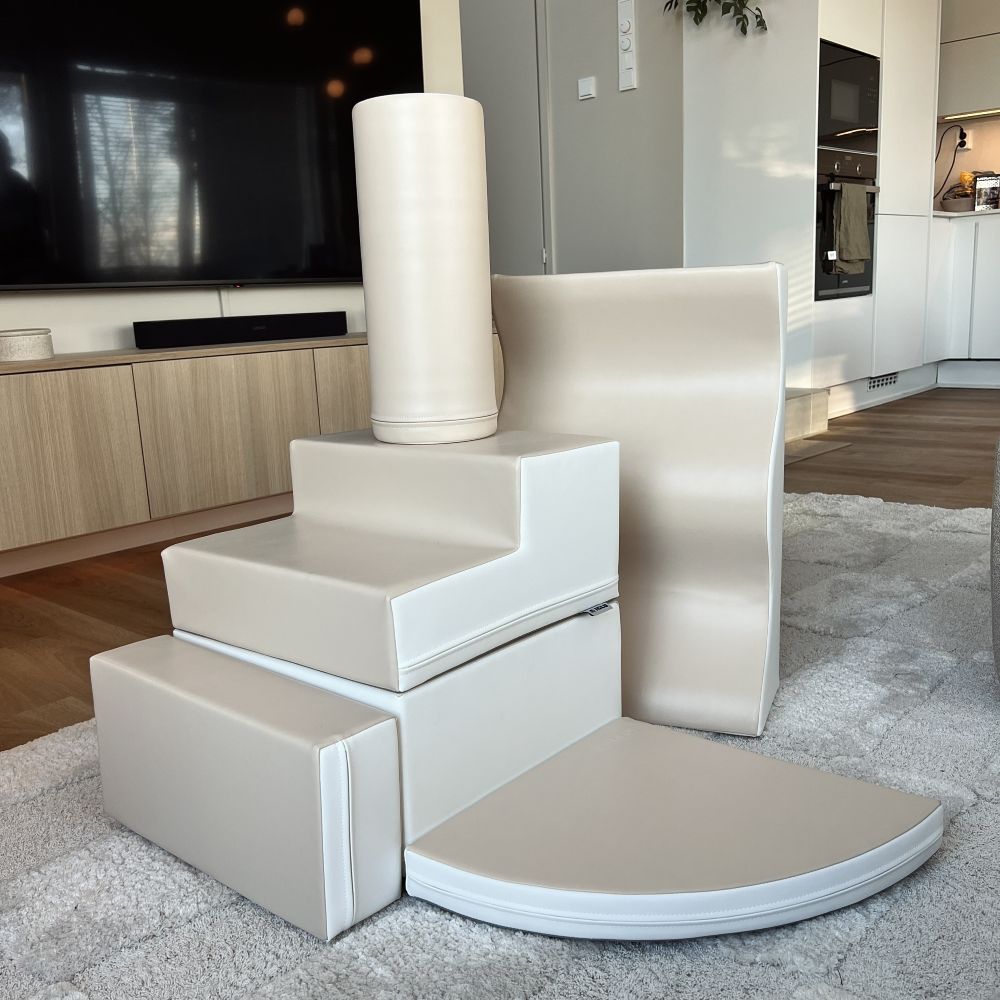 Iglu pienten lasten leikkimoduulit beigen värisenä