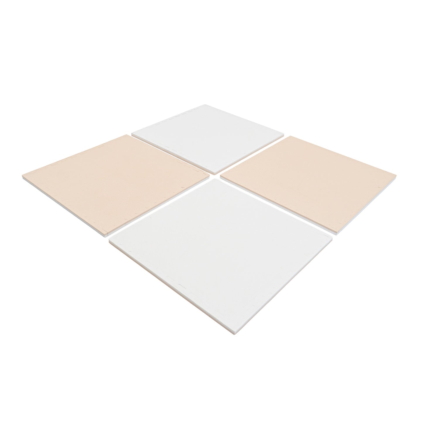 Iglu soft lasten leikkimatto vaahtomuovi beige-valkoinen