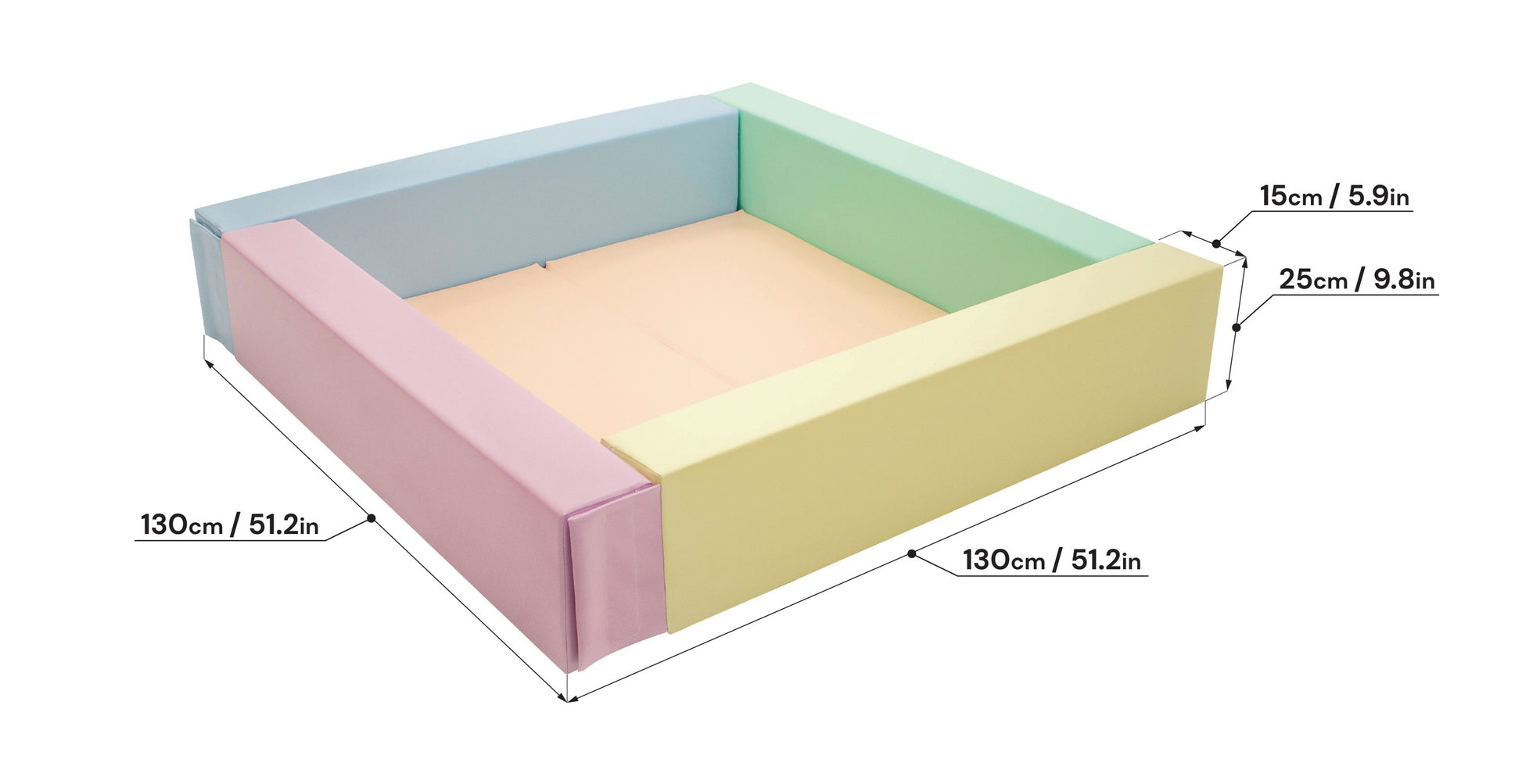 Iglu soft lasten pallomeri-Light Pastel-mitat