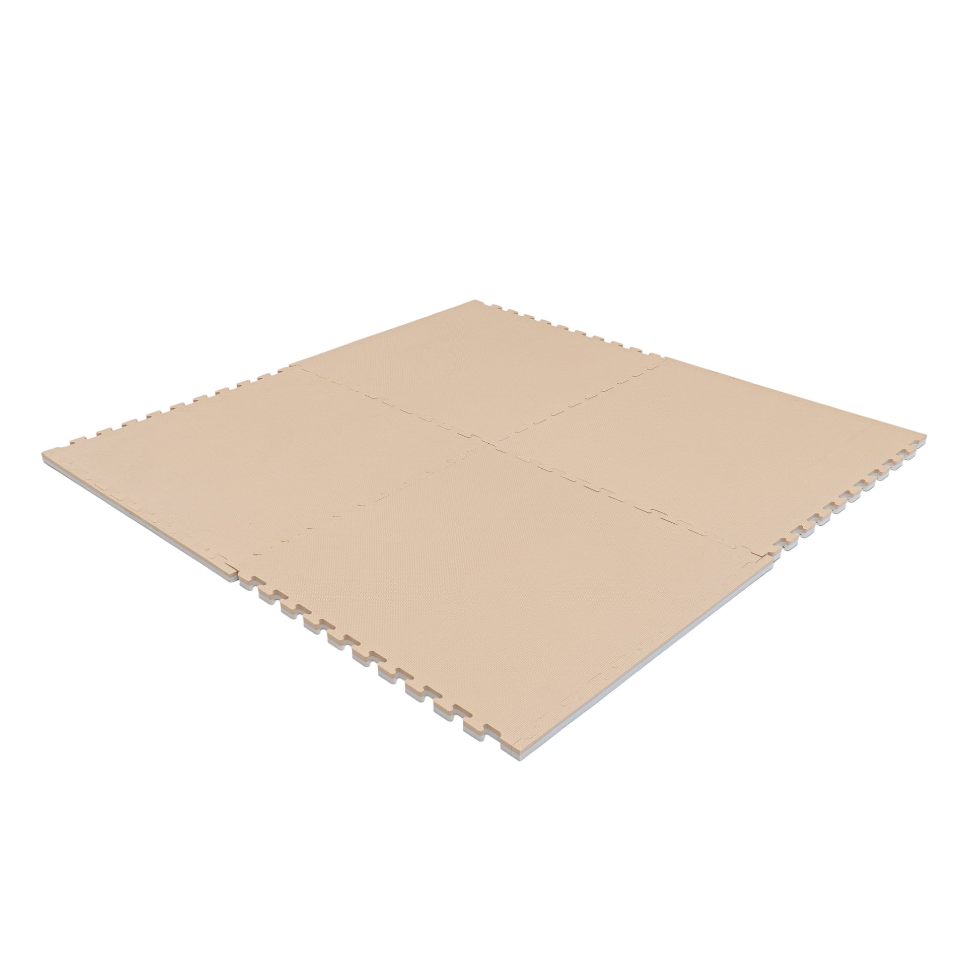 Iso lasten leikkimatto vaahtomuovipalamatto beige-valkoinen