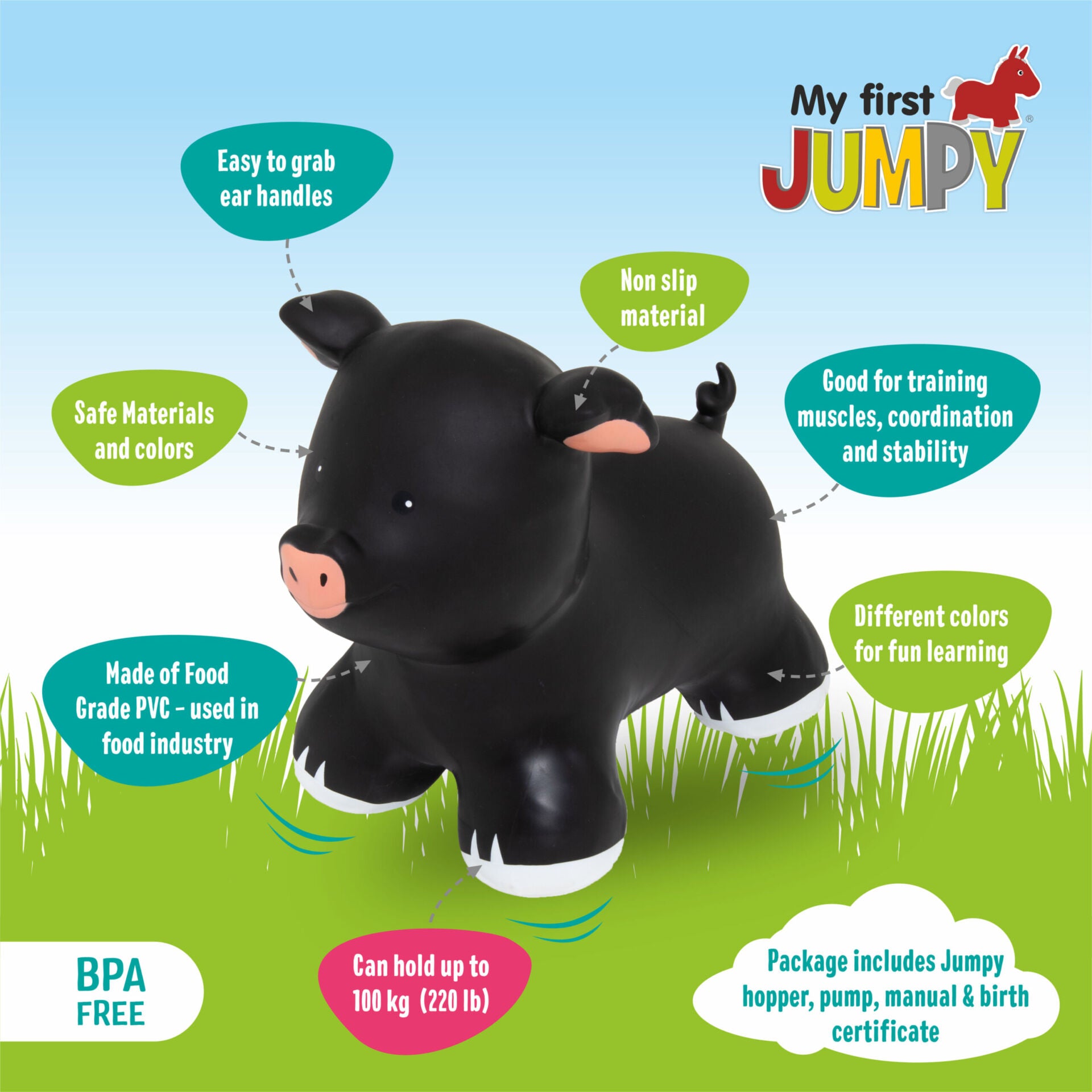 My First JUMPY – Black Piggy