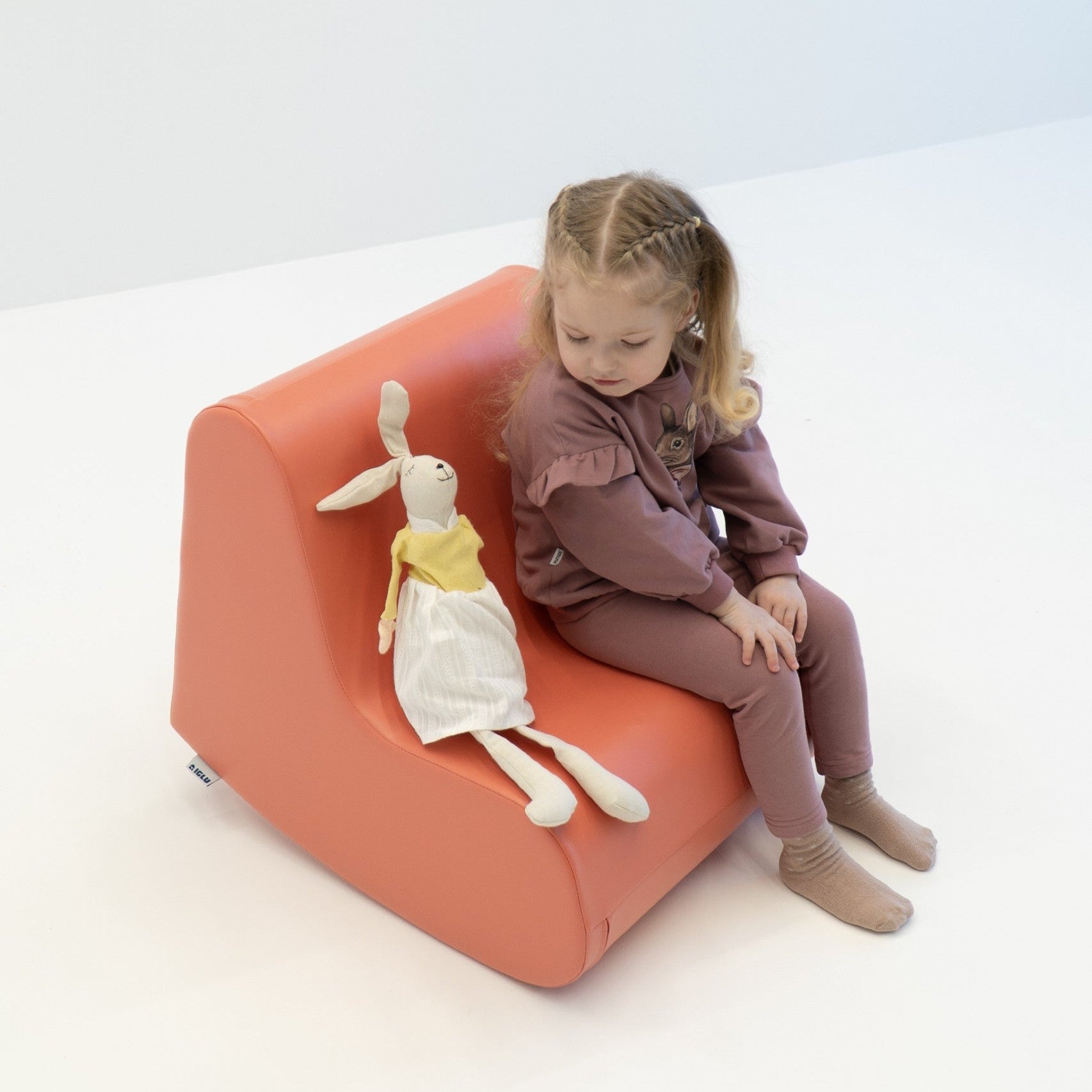 Keinutuoli lapsille-lohenpunainen