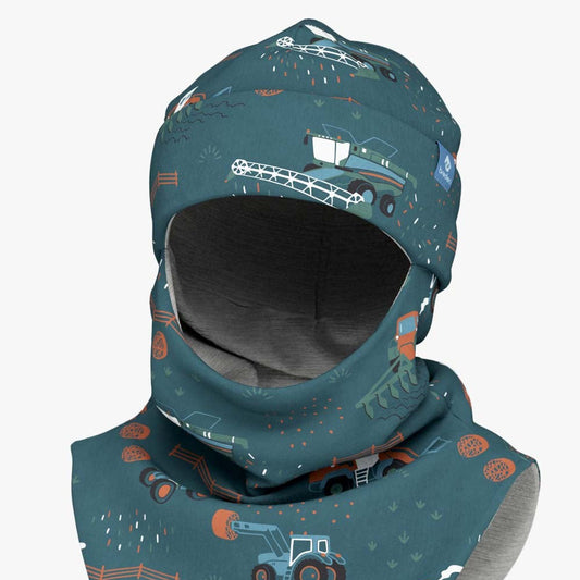 Lasten Merinovillainen Balaclava Traktorit