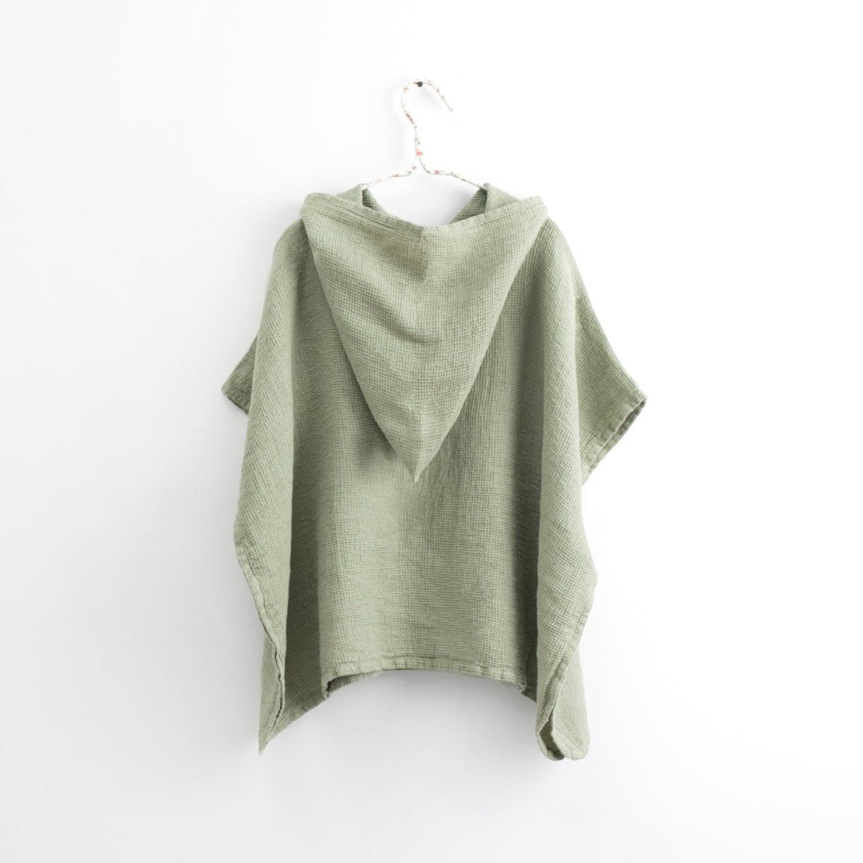 Lasten Pellava pyyheponcho-Sage