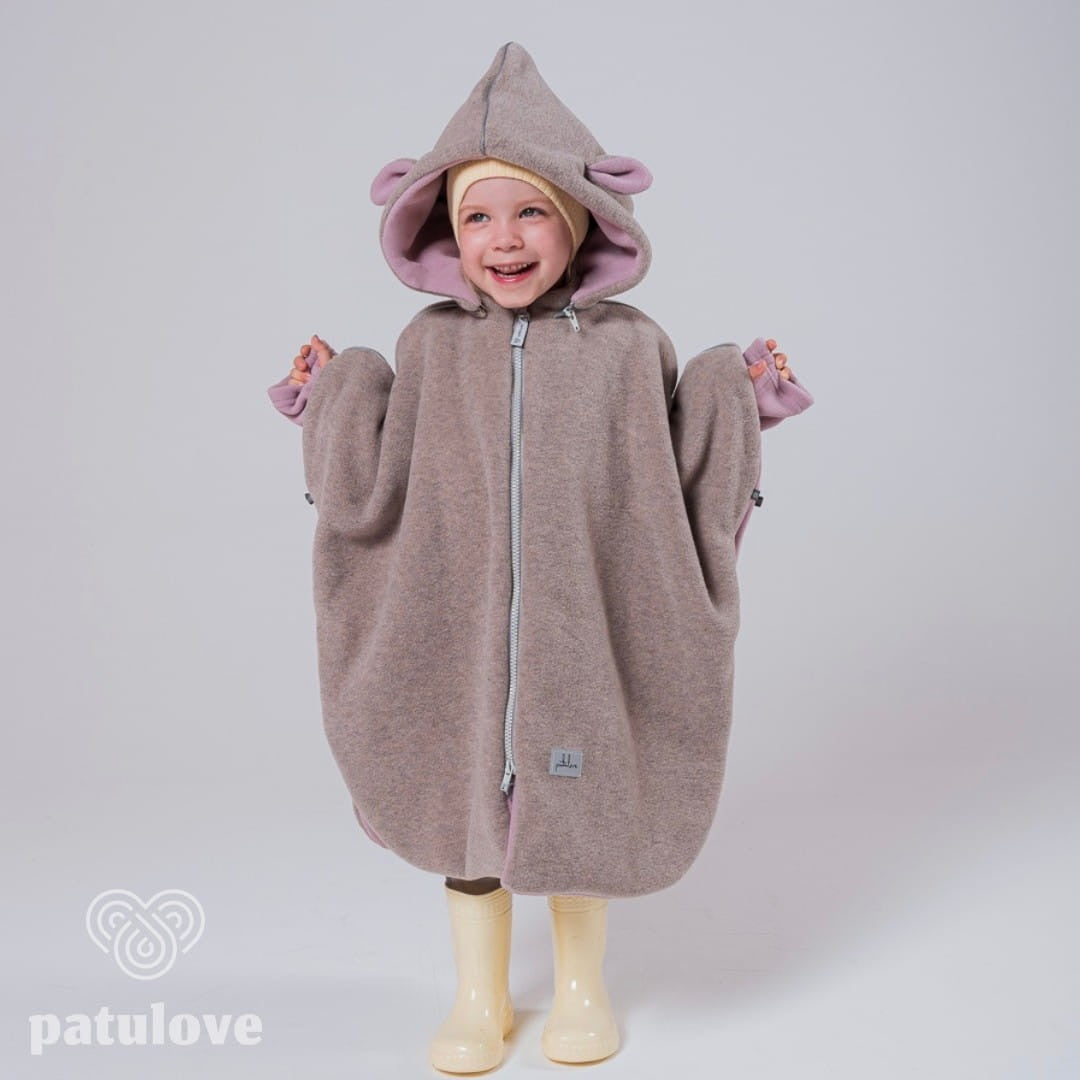 Lasten turvaistuinviitta/autoponcho, Lamb Pink