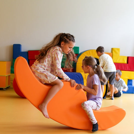 Lasten keinulelu Soft Play Double Rocker Buddy - Oranssi