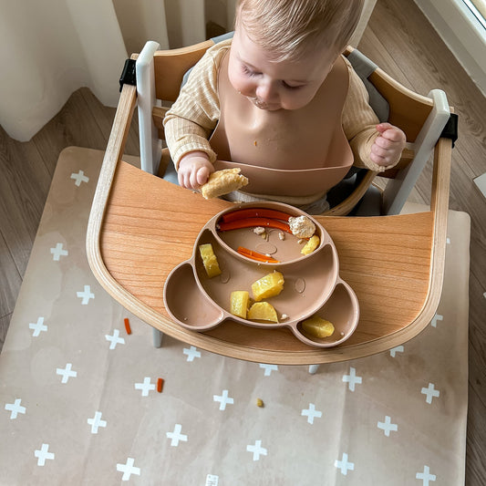 Lasten lattiasuoja ruokailuun, liukumaton ja vedenpitävä - Cross Sand