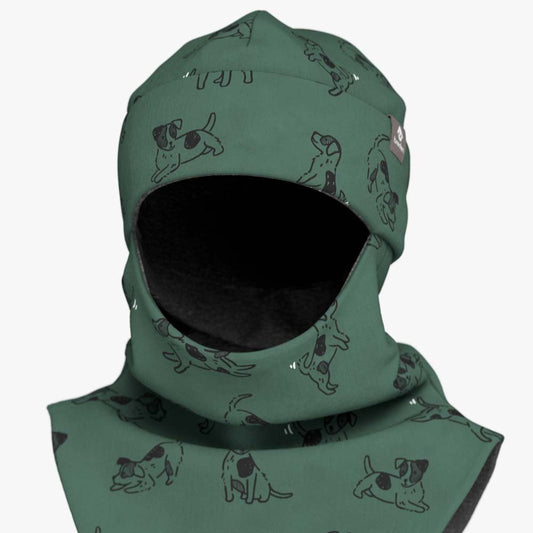 Lasten merinovillainen talvihattu - Brem, Green dogs