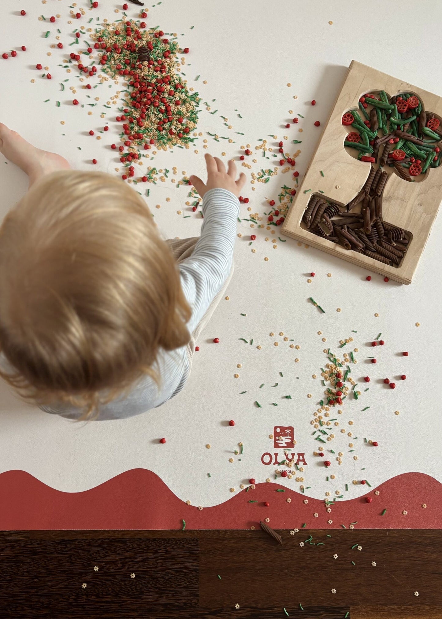 Lasten ruokailualusta, liukumaton ja vedenpitävä lattiasuoja, askartelu-alusta lapsille