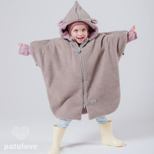 Lasten turvaistuinviitta/autoponcho, Lamb Pink