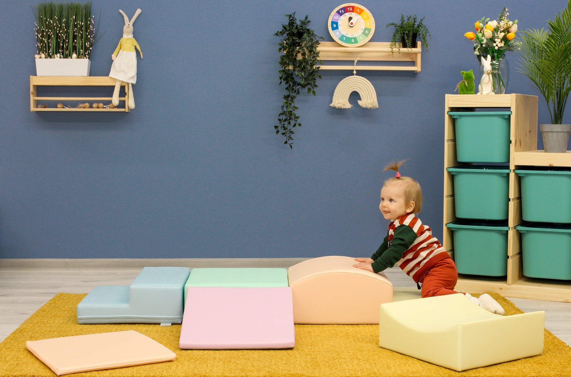 Iglu soft vaahtomuovimoduulit, vaalea pastelli