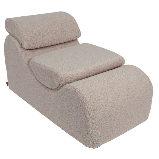 Lepotuoli, Wave Lounger - Light Grey Bearly