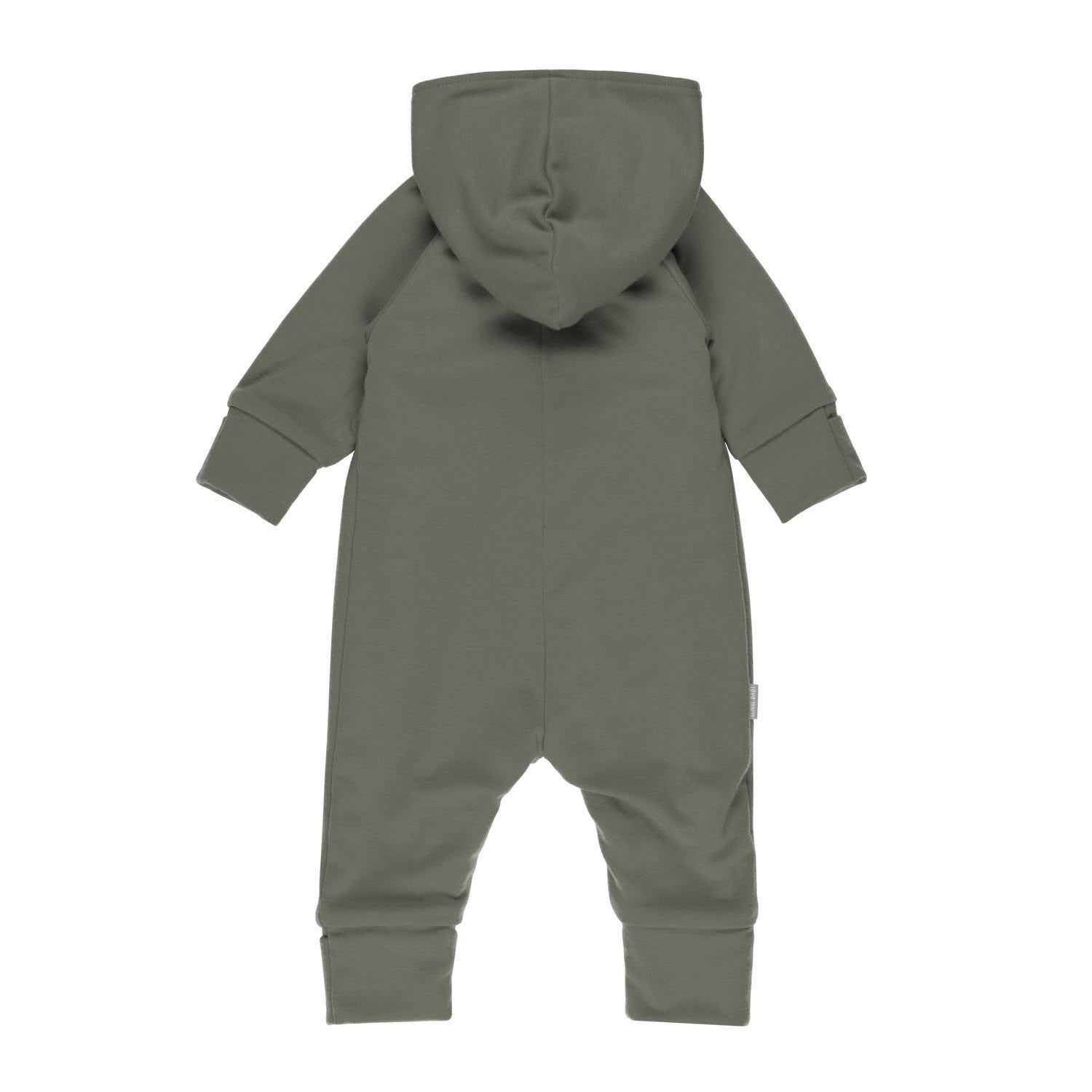 Merinovillahaalari haalari vauvalle puuvillavuorella-khaki