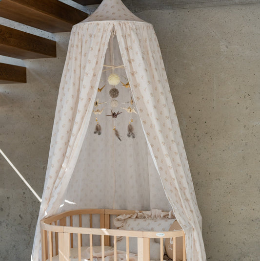 Moi Mili Lasten sängyn vuodekatos, luomupuuvilla