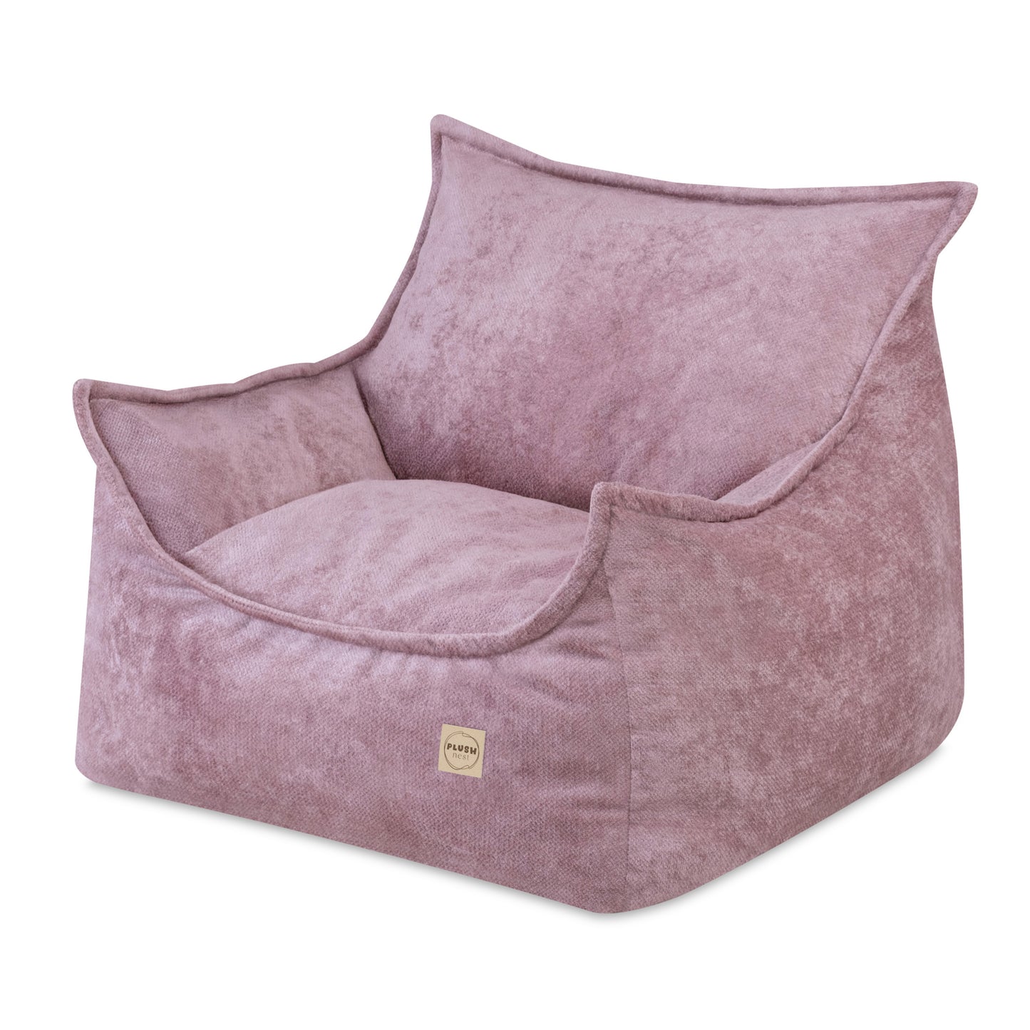 PLUSH NEST ROYA lasten nojatuoli, Pinkki Premium chenille