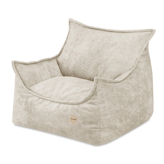 PLUSH NEST ROYA lasten pehmeä nojatuoli beige