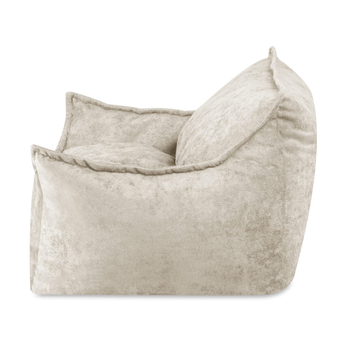 PLUSH NEST ROYA lasten pehmeä nojatuoli beige chenille