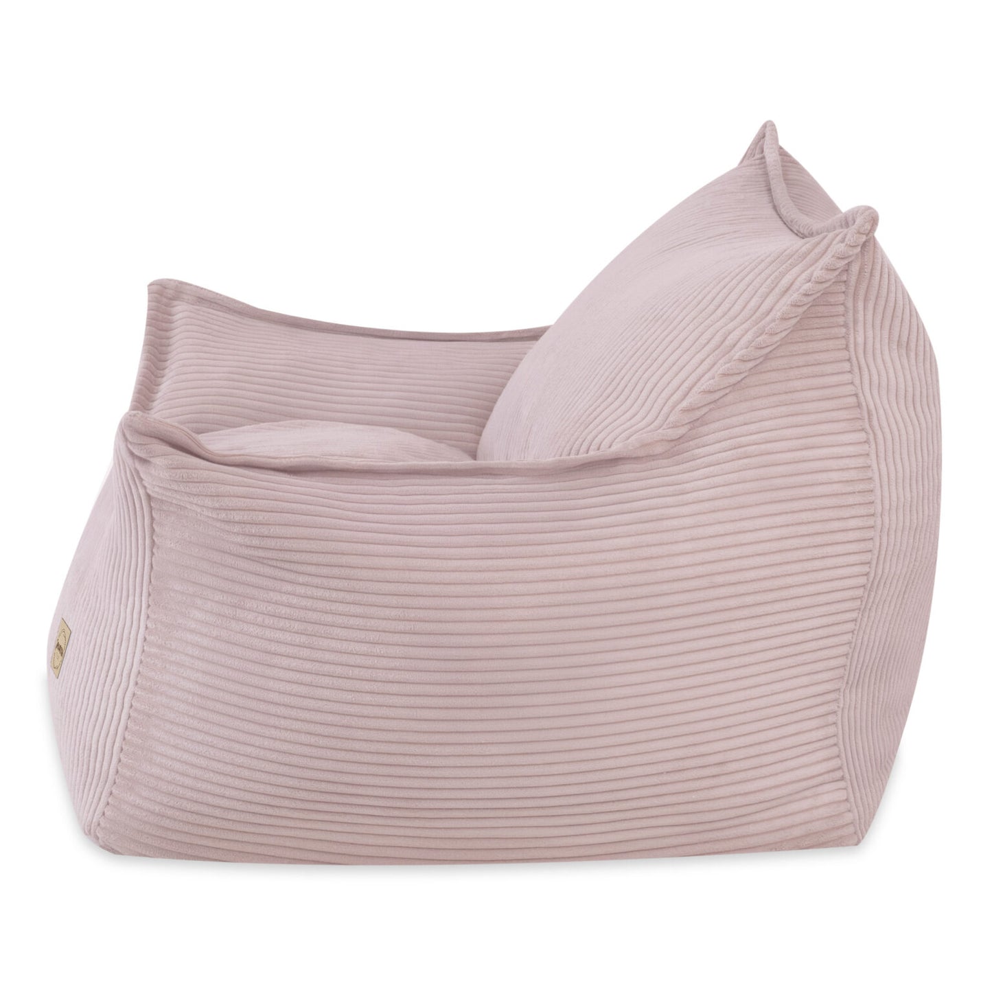 PLUSH NEST Roya lasten nojatuoli, vaaleanpunainen, premium-sametti