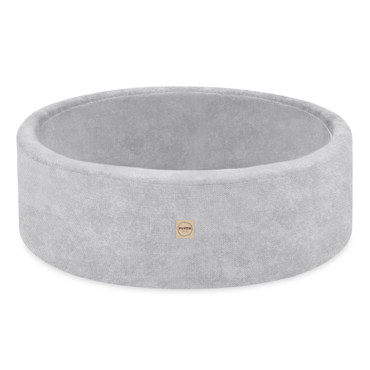 PLUSH NEST harmaa lasten Pallomeri, premium chenille kangas 
