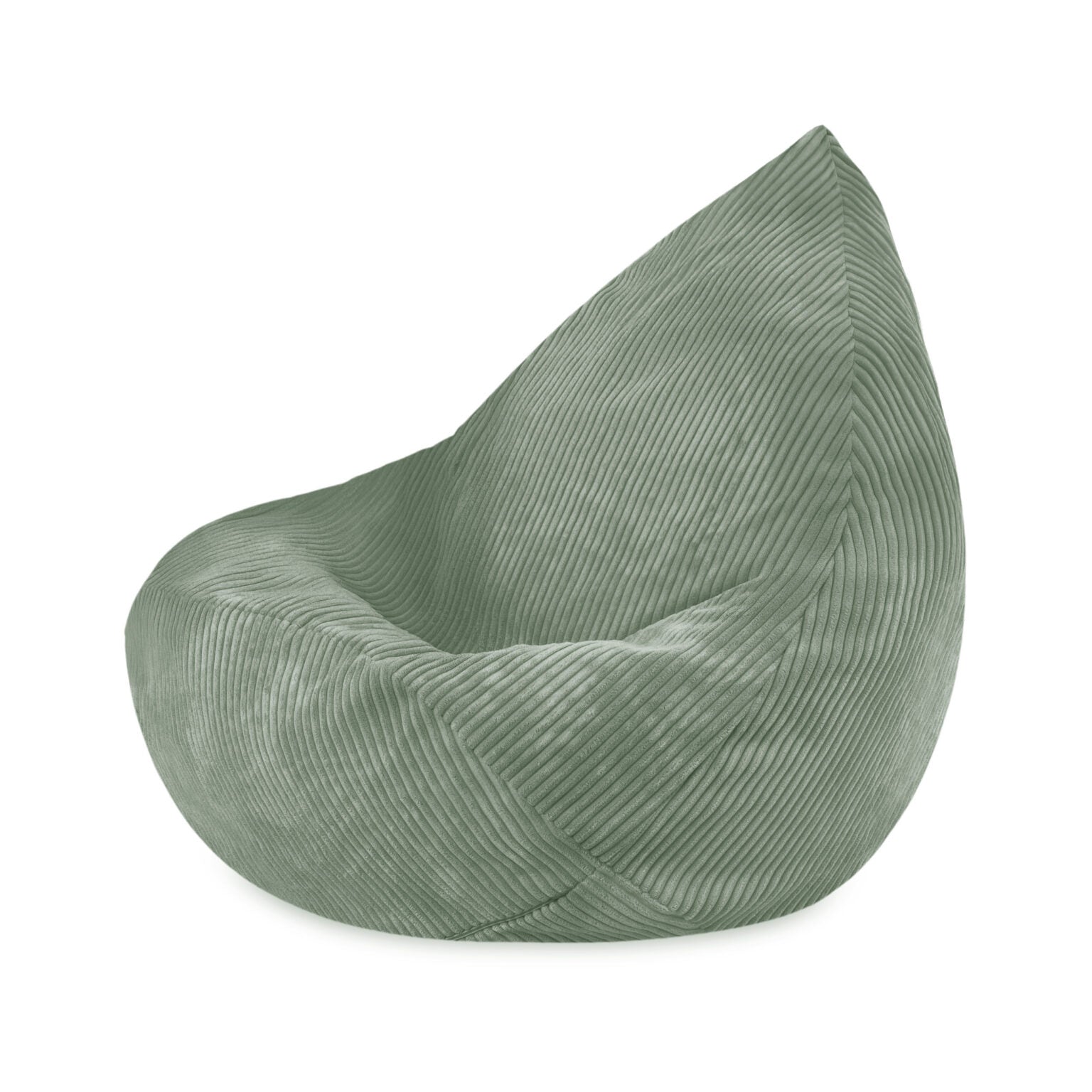 PLUSH NEST säkkituoli, premium-sametti – Vihreä