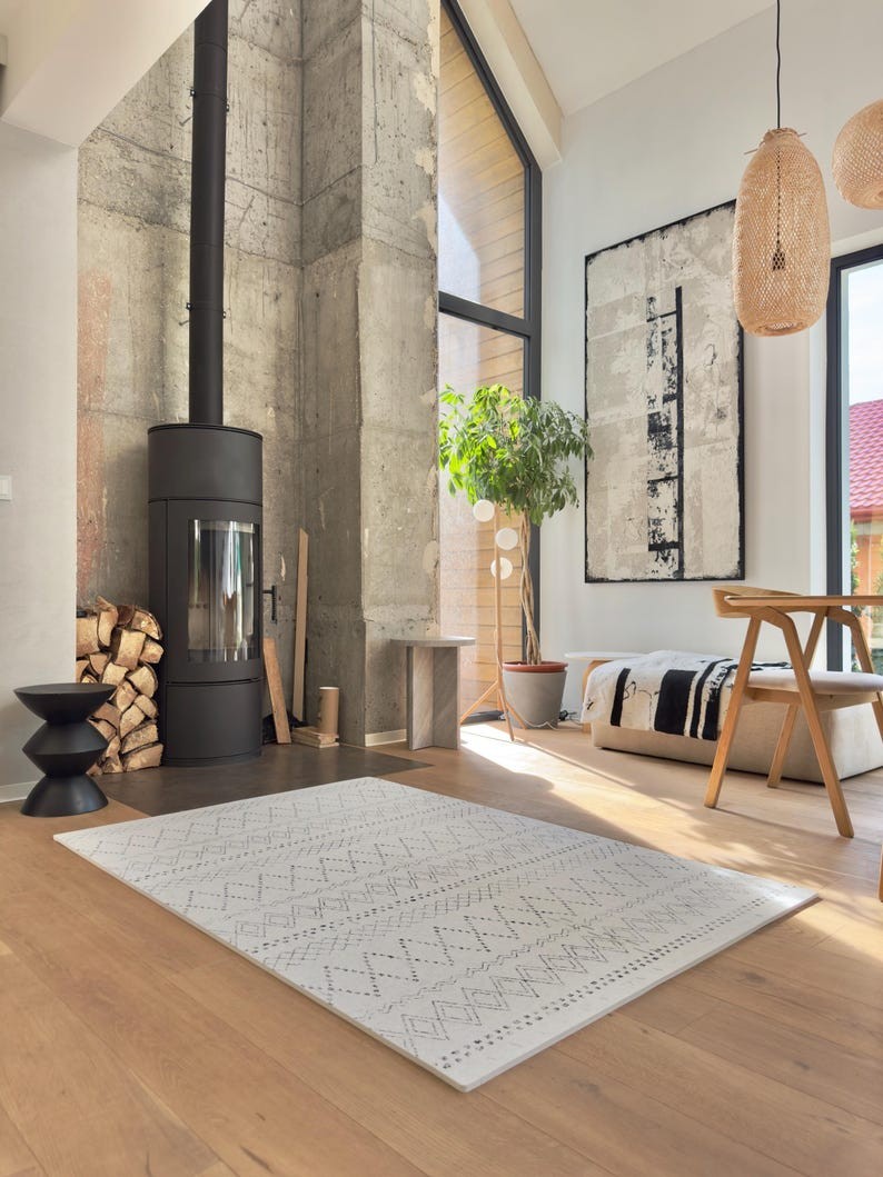 Pehmeä lastenhuoneen palapelimatto, leikkimatto lapsille-boho