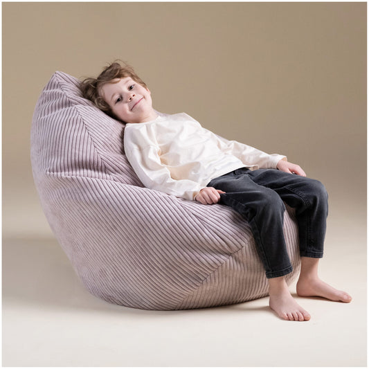 Plush nest Lasten säkkituoli Vaaleanpunainen sametti