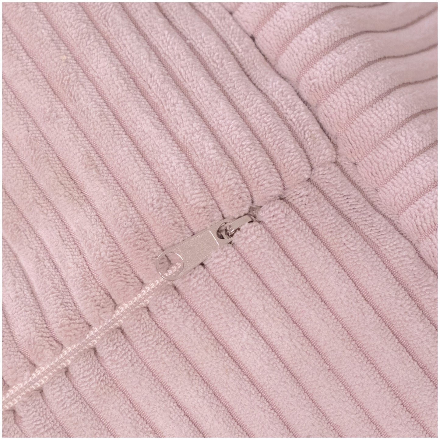 Plush nest Lasten säkkituoli Vaaleanpunainen sametti vetoketju