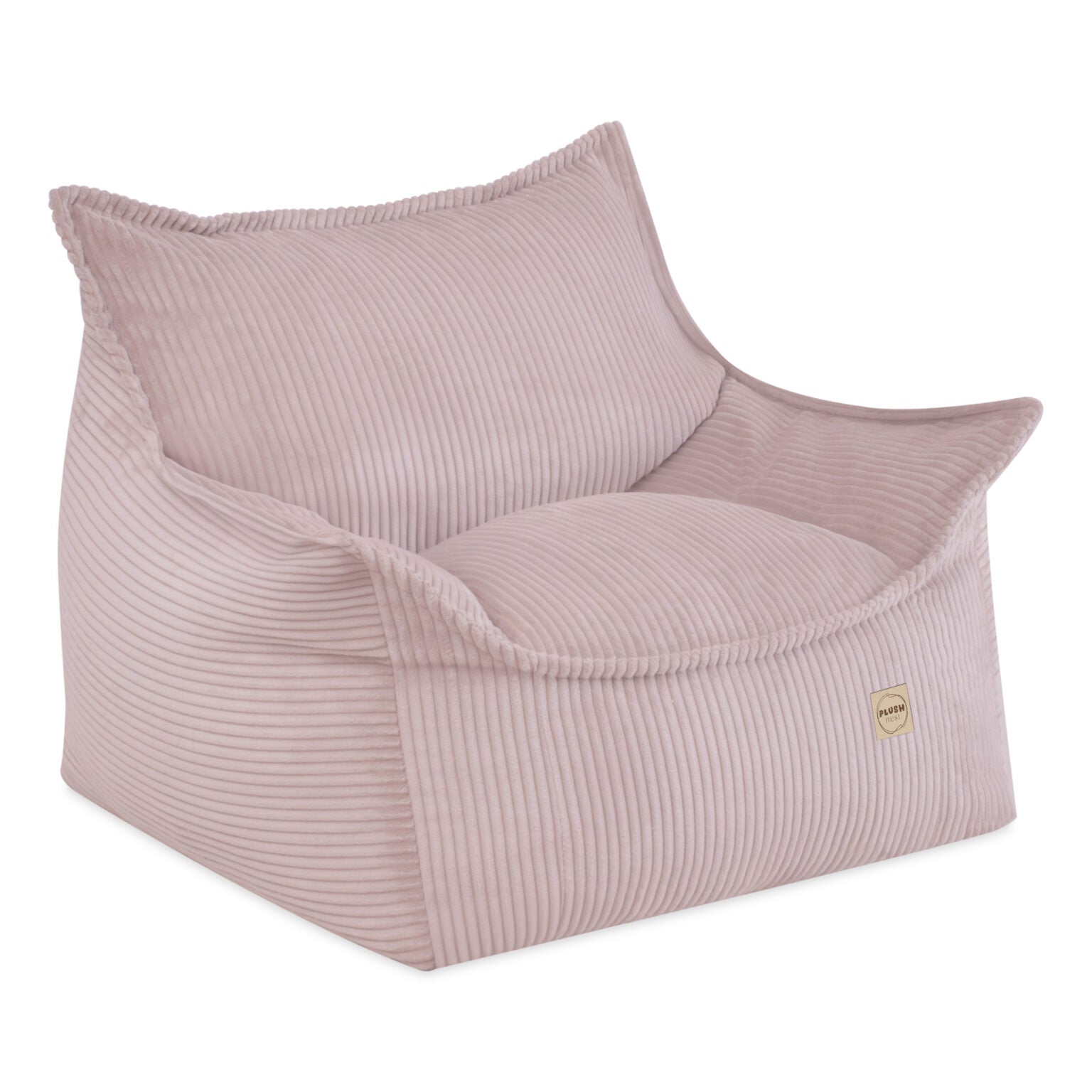 Plush nest lasten vaaleanpunainen nojatuoli roya