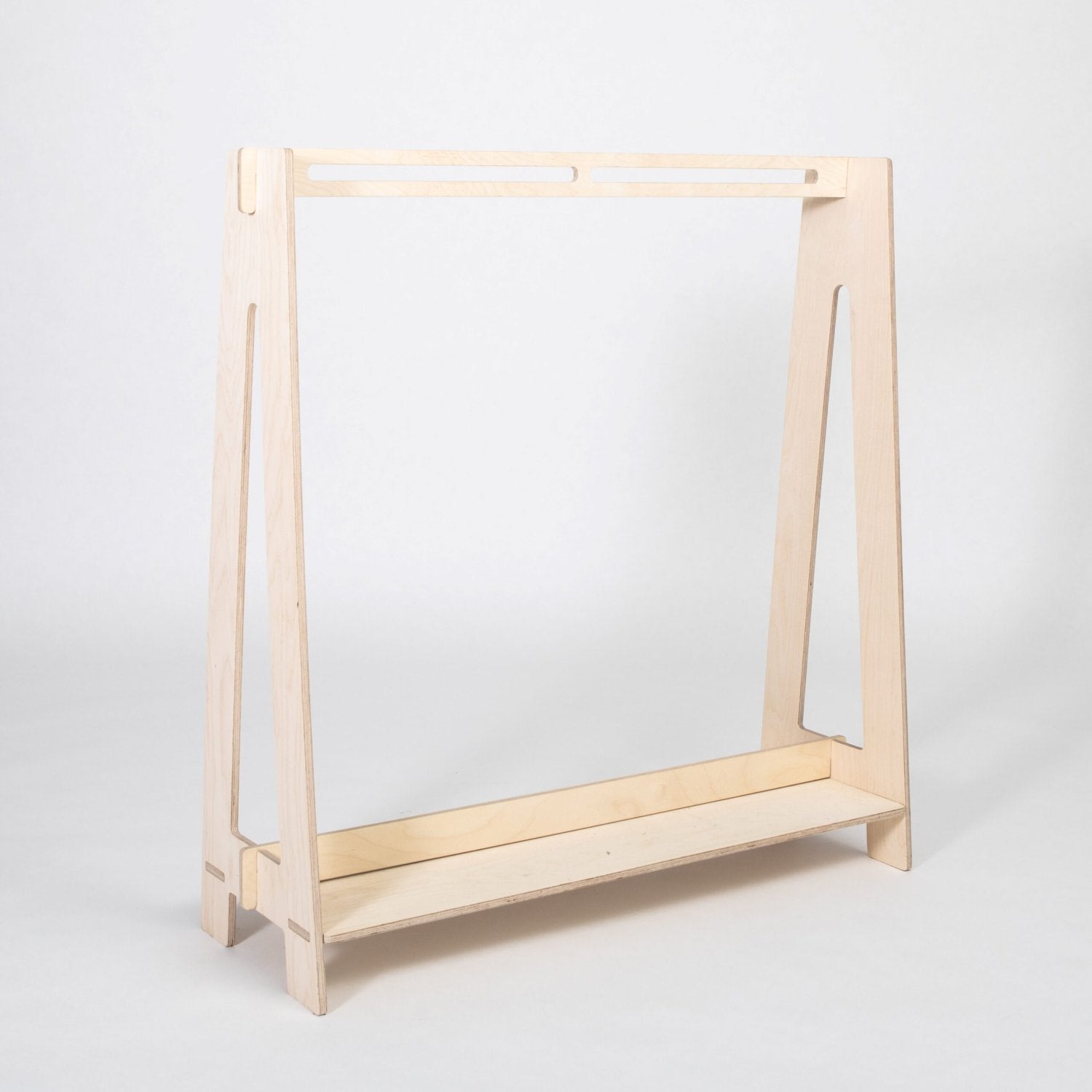 Lasten vaateteline, vaaterekki puinen Montessori 