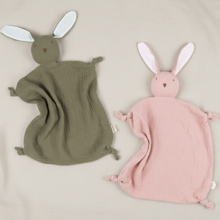 vauvan unilelut ja unirievut vihreä ja vaaleanpunainen