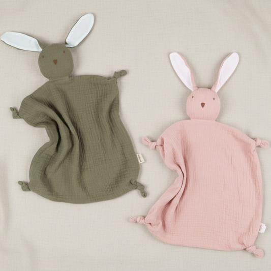 vauvan unilelut ja unirievut vihreä ja vaaleanpunainen